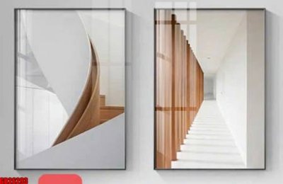 File ảnh File gốc in bộ tranh decor treo tráng gương canvas GB26293 (gốc) in PP, decal