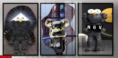 Tải file gốc File gốc in bộ tranh decor treo tráng gương canvas GB26325 dùng cho in ấn