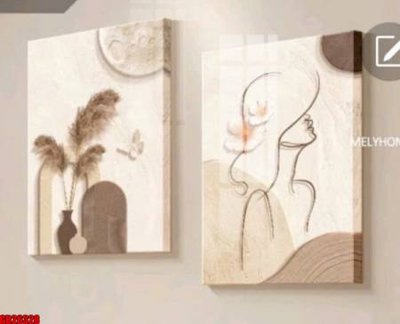 File gốc File gốc in bộ tranh decor treo tráng gương canvas GB26328 (cho in 3D) độc đáo