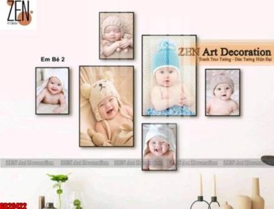 File gốc File gốc in bộ tranh decor treo tráng gương canvas GB26422 (trang trí) phòng trẻ em