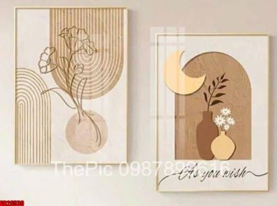 Tải file File gốc in bộ tranh decor treo tráng gương canvas GB26539 (gốc) làm file quảng cáo