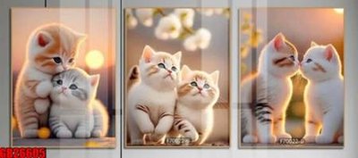 Download file gốc File gốc in bộ tranh decor treo tráng gương canvas GB26605 (in mica) 3D