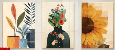 Download file gốc File gốc in bộ tranh decor treo tráng gương canvas GB26610 (in mica) trang trí