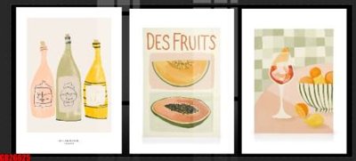 Tải file File gốc in bộ tranh decor treo tráng gương canvas GB26625 (gốc) in trên mọi chất liệu