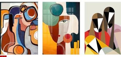 File tranh File gốc in bộ tranh decor treo tráng gương canvas GB26649 (ảnh gốc) không bị mờ