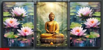 File in mica File gốc in bộ tranh decor treo tráng gương canvas GB26665 (bản gốc) siêu trong