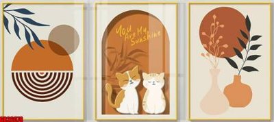 File gốc File gốc in bộ tranh decor treo tráng gương canvas GB26678 (ảnh chi tiết) để in lụa