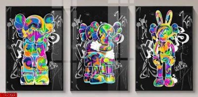 File gốc File gốc in bộ tranh decor treo tráng gương canvas GB26723 (cho in 3D) độc đáo