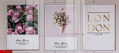 File gốc File gốc in bộ tranh decor treo tráng gương canvas GB26732 (vector) cho in ấn