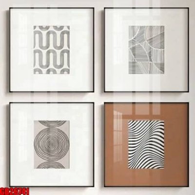 Ảnh gốc file in lụa File gốc in bộ tranh decor treo tráng gương canvas GB26741 chi tiết