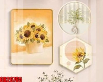 File tranh File gốc in bộ tranh decor treo tráng gương canvas GB26765 (gốc) chủ đề tĩnh vật