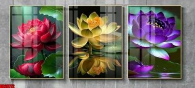 Tải file File gốc in bộ tranh decor treo tráng gương canvas GB26772 (gốc) làm file in ấn