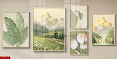 Download file gốc File gốc in bộ tranh decor treo tráng gương canvas GB26789 (in mica) trang trí