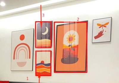 File gốc File gốc in bộ tranh decor treo tráng gương canvas GB26808 (PNG) không nền chất lượng