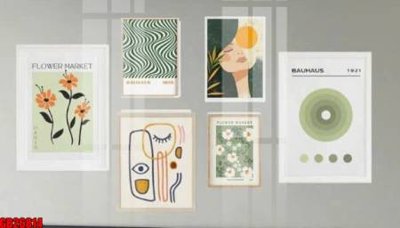 File gốc File gốc in bộ tranh decor treo tráng gương canvas GB26814 (dành cho quảng cáo)