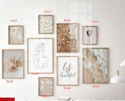 File PSD File gốc in bộ tranh decor treo tráng gương canvas GB26824 (gốc) nhiều lớp (multi-layer)