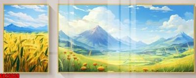 File ảnh File gốc in bộ tranh decor treo tráng gương canvas GB26839 (gốc) in quảng cáo ngoài trời