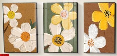 File gốc in ấn File gốc in bộ tranh decor treo tráng gương canvas GB26895 chuẩn màu CMYK