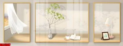 File tranh in tráng gương File gốc in bộ tranh decor treo tráng gương canvas GB26907 (siêu nét)