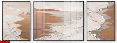 File tranh File gốc in bộ tranh decor treo tráng gương canvas GB26911 (gốc) in film