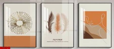 File gốc File gốc in bộ tranh decor treo tráng gương canvas GB26946 (in 3D) cho trang trí