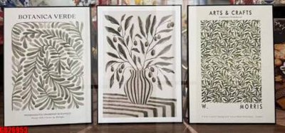 File gốc File gốc in bộ tranh decor treo tráng gương canvas GB26953 (vector) cho in ấn