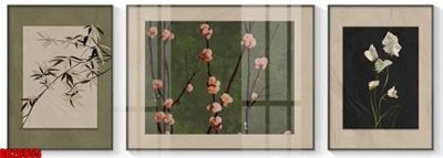 File PSD File gốc in bộ tranh decor treo tráng gương canvas GB26955 (gốc) cho designer