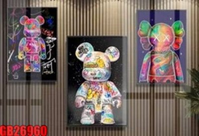 File PSD File gốc in bộ tranh decor treo tráng gương canvas GB26960 (bản gốc) độ phân giải cao