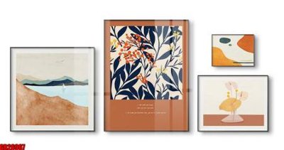 Tải file File gốc in bộ tranh decor treo tráng gương canvas GB26967 (gốc) làm file tranh quảng cáo