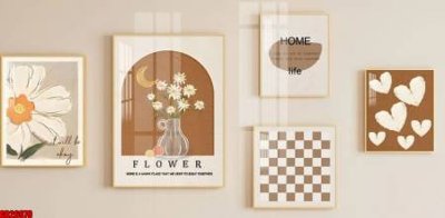 File PSD File gốc in bộ tranh decor treo tráng gương canvas GB26979 (gốc) nhiều lớp (multi-layer)