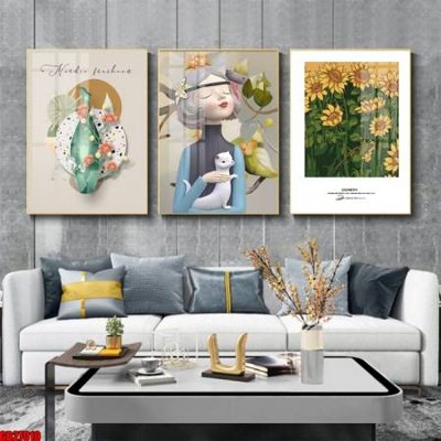 File tranh trang trí File gốc in bộ 3 tranh treo tường hiện đại GB27010 (file gốc)