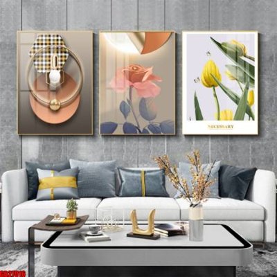 File PSD File gốc in bộ 3 tranh treo tường hiện đại GB27016 (gốc) cho in quảng cáo