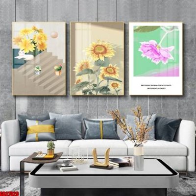 File PSD File gốc in bộ 3 tranh treo tường hiện đại GB27029 (bản gốc) đã tách nền