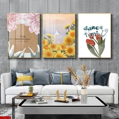 File tranh File gốc in bộ 3 tranh treo tường hiện đại GB27031 (gốc) chủ đề thiên nhiên