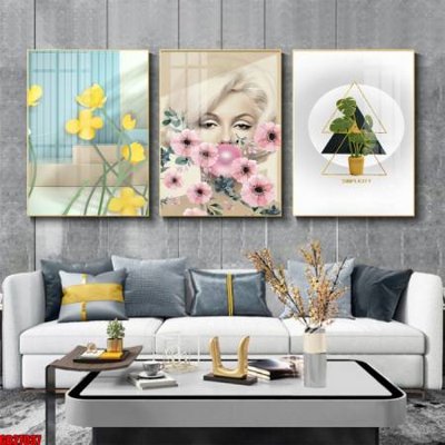 File PSD File gốc in bộ 3 tranh treo tường hiện đại GB27037 (nguyên bản) cho thiết kế