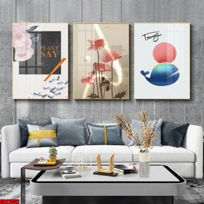 Tải xuống file tranh gốc File gốc in bộ 3 tranh treo tường hiện đại GB27052 (PSD/TIFF)