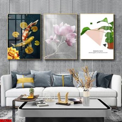 File tranh File gốc in bộ 3 tranh treo tường hiện đại GB27054 (gốc) in backlit film