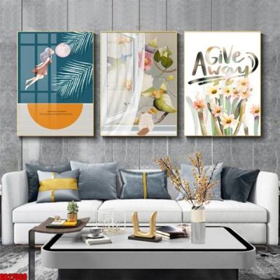 File gốc File gốc in bộ 3 tranh treo tường hiện đại GB27060 (PNG) không nền chất lượng
