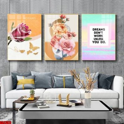 File tranh trang trí File gốc in bộ 3 tranh treo tường hiện đại GB27072 (file gốc)