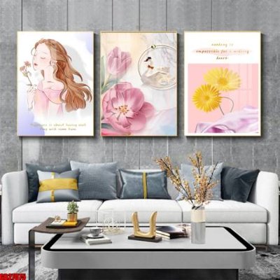 File in trần File gốc in bộ 3 tranh treo tường hiện đại GB27075 (file gốc) hoa văn 3D