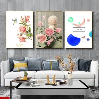 Tải file File gốc in bộ 3 tranh treo tường hiện đại GB27096 (gốc) in tranh tráng gương