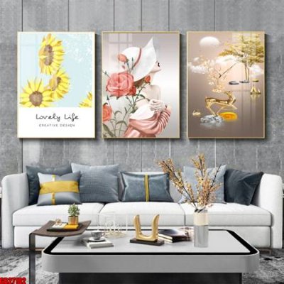 File in mica File gốc in bộ 3 tranh treo tường hiện đại GB27102 (bản gốc) siêu trong