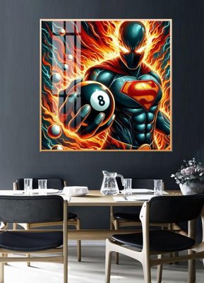 Tải file File tranh décor treo quán bida bi a BILLARD GX108 (ảnh gốc) in gạch 3D