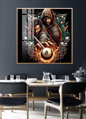 File gốc File tranh décor treo quán bida bi a BILLARD GX151 (in ấn) không giới hạn