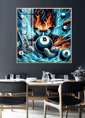 File ảnh File tranh décor treo quán bida bi a BILLARD GX205 (gốc) in Hiflex