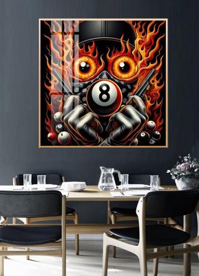 File tranh File tranh décor treo quán bida bi a BILLARD GX207 (bản gốc) treo phòng ăn