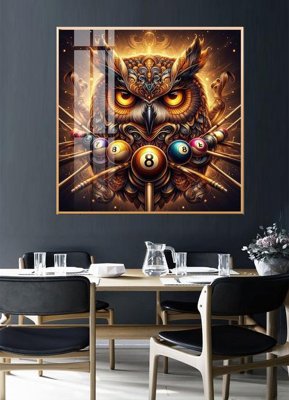 Hình ảnh file gốc in trần nhà File tranh décor treo quán bida bi a BILLARD GX221