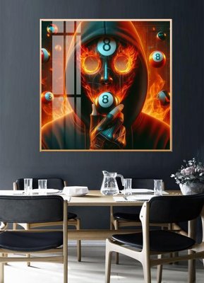 File in trần File tranh décor treo quán bida bi a BILLARD GX230 (bản gốc) mây trời