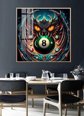 Download file gốc File tranh décor treo quán bida bi a BILLARD GX238 (in lụa) tranh 3D