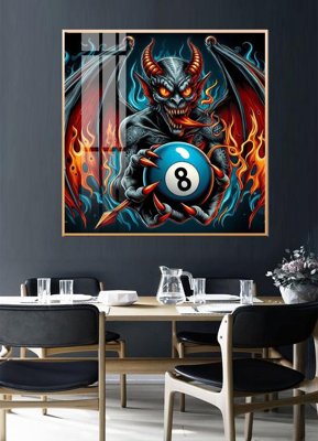 File gốc File tranh décor treo quán bida bi a BILLARD GX239 (PNG) không nền chất lượng